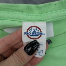 Delta Shirt Mens XL Green Short Sleeve Round Neck Preshrunk Knit Cotton Tee - $22.75