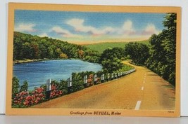Me Greetings From Bethel Maine Scenic View Postcard J17 - £3.89 GBP