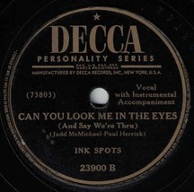 Ink Spots 78 Ask Anyone Who Knows / Can You Look Me In The Eyes SH2G - £5.54 GBP