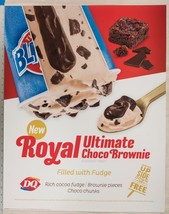 Dairy Queen Poster Blizzard Royal Ultimate Choco Brownie 22x28 dq2 - £11.83 GBP