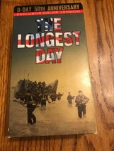The Longest Day - D-Day 50th Anniverary - Color Version (VHS) Ships N24h - £21.81 GBP