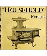 Household Grand Wood Burning Cook Range 1894 Advertisement Victorian XL ... - $366.69 MXN