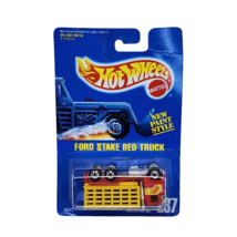 VINTAGE 1991 HOT WHEELS FORD STAKE BED TRUCK # 237 ERROR UPSIDE DOWN NEW... - £14.27 GBP