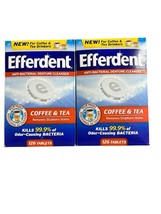 2 Efferdent Denture Cleanser COFFEE &amp; TEA 126 Tablets = 252 Tabletd Total - $59.99