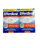 2 Efferdent Denture Cleanser COFFEE &amp; TEA 126 Tablets = 252 Tabletd Total - $1,100.46 MXN