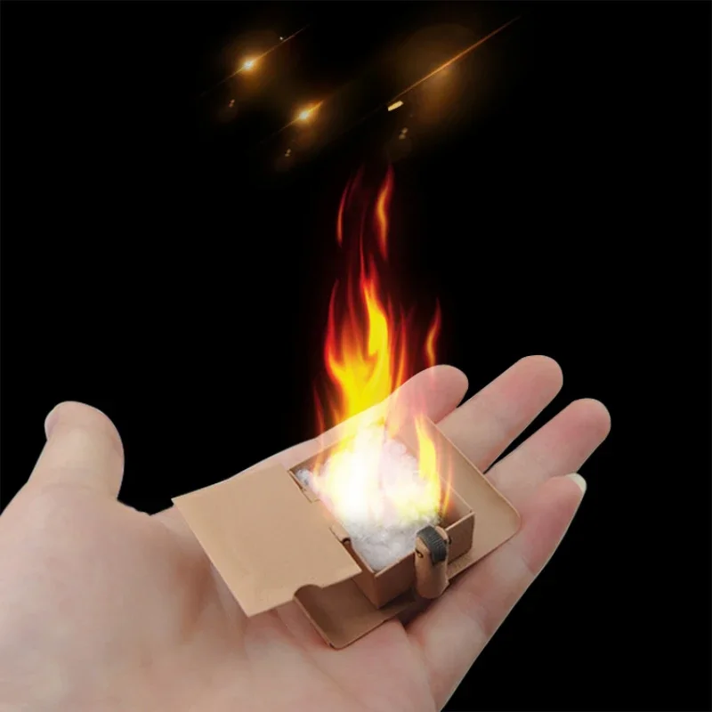 2x Conjure Up Fire Flame From Your Bare Hand Gimmicks Close Up Stage Magic Trick - £10.64 GBP