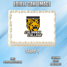 Colorado College Edible Image Topper Cupcake Frosting 1/4 Sheet 8.5 x 11&quot; - £9.38 GBP