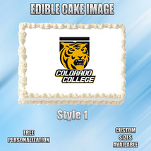 Colorado College Edible Image Topper Cupcake Frosting 1/4 Sheet 8.5 x 11&quot; - £8.89 GBP