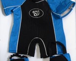 Build A Bear Workshop Teal &amp; Black Snorkel Set 5 Pc With Hanger - £15.47 GBP
