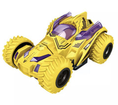 360° Four Wheel Drive Tumbling Car Vehicle  Stunt  Rotating Kids Toy Yellow - £4.72 GBP