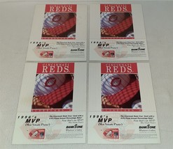 Cincinnati Reds Scorecards 1996 Lot of 4 - Reds vs Florida Atlanta [Marked] - £11.07 GBP