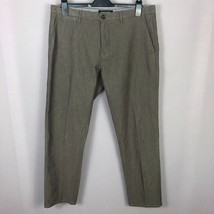 Rodd &amp; Gunn Brown Dot Straight Fit Trouser Pants Sz 36L - £31.50 GBP