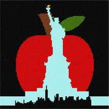 Pepita Needlepoint Canvas: Big Apple NYC, 10&quot; x 10&quot; - £62.68 GBP+