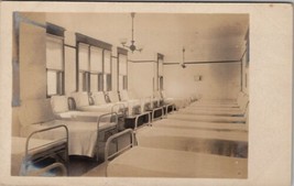 RPPC Military Hospital Ward Room Real Photo Postcard Y17 - $19.95