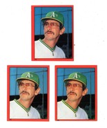 (3) 1982 TOPPS STICKERS BILLY MARTIN OAKLAND A&#39;S #115 - $10.00