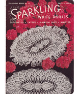 1952 Sparkling White Doilies Crochet Patterns Star Book No 91 American T... - £3.21 GBP