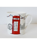 Elgate Ceramic Mug Red Telephone Booth Bridge London England UK - $15.44