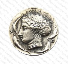 G56 Ancient Greek Silver A Sort After Ancient COPY coin - £11.90 GBP