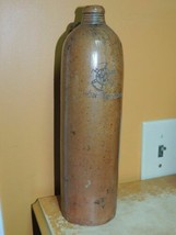 Antique RHEN Rhein Preussen 12&quot; Salt Glaze Stoneware Bottle / Jug seltze... - $20.24