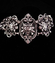 Antique bracelet / silver Gothic lion bracelet / Medieval jewelry / gargoyle Lio - £179.29 GBP
