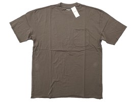 Abercrombie Fitch Mens M Brown Long Length Pocket Relaxed Essential T-Shirt - £15.01 GBP