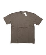 Abercrombie Fitch Mens M Brown Long Length Pocket Relaxed Essential T-Shirt - £15.86 GBP