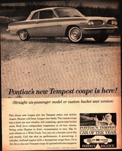 1961 Pontiac Tempest LeMans Vintage Original Print Ad-nostalgic c3 - £19.27 GBP