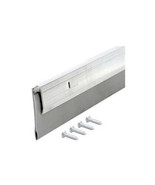 MD Deluxe Aluminum &amp;  Vinyl Door Sweep 2” High X 36” Long-Gray/White - £14.93 GBP