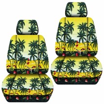 Front set car seat covers fits 1998-2020 Subaru Forester   hawaill yellow tree - £55.73 GBP