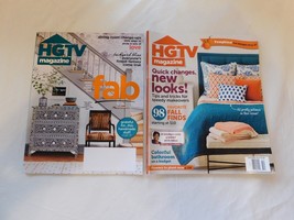 HGTV Magazine lot of 2 October 2013 New Looks! &amp; November 2020 Fab Pre-o... - $15.43