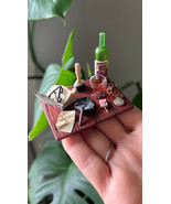 dollhouse miniature vintage table prep scene.gift for miniature collectors. - £117.95 GBP