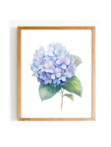 Watercolor Hydrangeas Wallart Sunflower Home Decor Poster - Digital Down... - $1.19