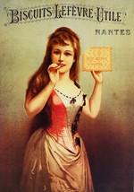 3052.Victorian Biscuits Lefevre Utile Nantes French POSTER.Room Home art decor - £13.44 GBP+