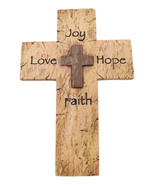 Rustic Inspirational Tuscany Vintage Love Never Fails Heart Relief Wall ... - $31.50 CAD