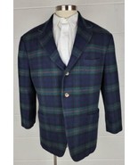 Tommy Hilfiger Tartan Plaid Wool Blend Sport Coat Jacket w Removable Lin... - £38.83 GBP