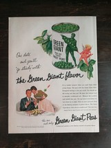 Vintage 1956 Green Giant Sweet Peas Cupid Full Page Ad 823 - £5.51 GBP