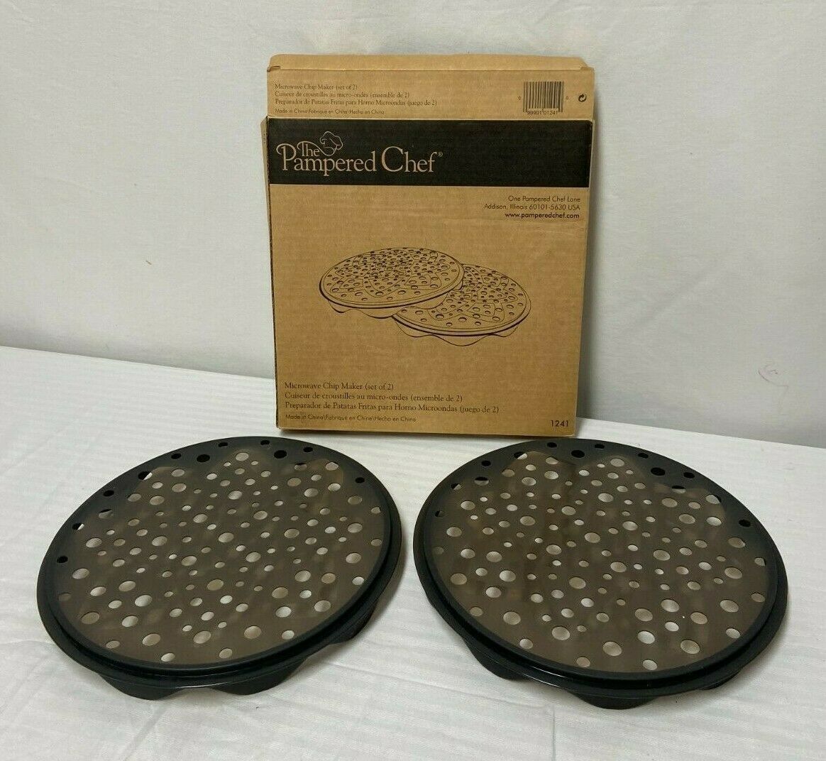 2 Pampered Chef Microwave Chip Maker 1241 - $14.49