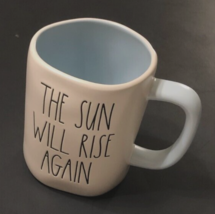 $15 Rae Dunn Artisan Magenta White Sun Rise Again Stoneware Coffee Tea M... - $15.68