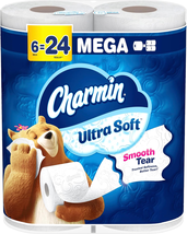 Ultra Soft Toilet Paper 6 Mega Rolls = 24 Regular Rolls - $23.38