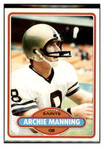 1980 Topps Archie Manning New Orleans Saints NFL Collectible Football Card VFBMB - £5.11 GBP