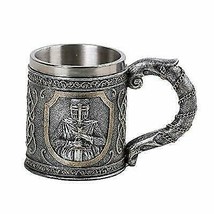 PT Medieval Knight Collectible Resin Figurine Drinkable Coffee Mug with Removabl - £20.52 GBP