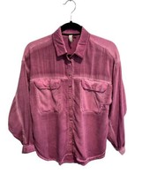 Anthropologie Pilcro And The Letterpress Womens Button Down Shirt Purple Sz Xsp - £18.78 GBP