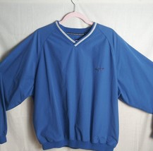 Greg Norman Windbreaker Men&#39;s - LARGE - Blue - V-Neck Pullover  - $13.86