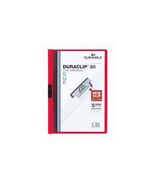 Durable DURACLIP 30 PVC Clip Folder, A4 Size - Red, Pack of 25  - $108.00