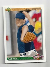 Joey Hamilton 1992 Upper Deck Baseball Card #67 Nrmt Top Prospect - $1.43