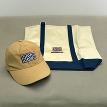 Uso Military Hat Cap &amp; Bag Support Our Heros Lot Adjustable Tan Cream Beige - £14.46 GBP