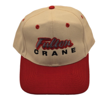 Fulton Crane Men&#39;s Snapback Trucker Hat Cap White Red KC Baseball Cap Hat - $14.49