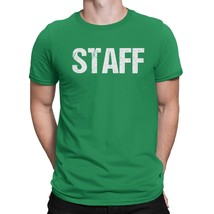 NYC Factory Staff T-Shirt Irish Green Mens Tee Event Shirt Front &amp; Back... - $13.98+
