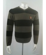 O&#39;Neill Green Black Striped Long Sleeve V Neck Acrylic Blend Men&#39;s Sweat... - $148.98 MXN