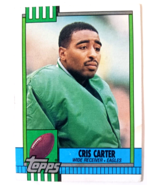 CRIS CARTER 1990 Topps #92 Rookie RC Football Card - $1.89